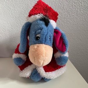 Disney Store Exclusive 12" Santa Helpers Eeyore Plush Stuffd Toy Winnie The Pooh